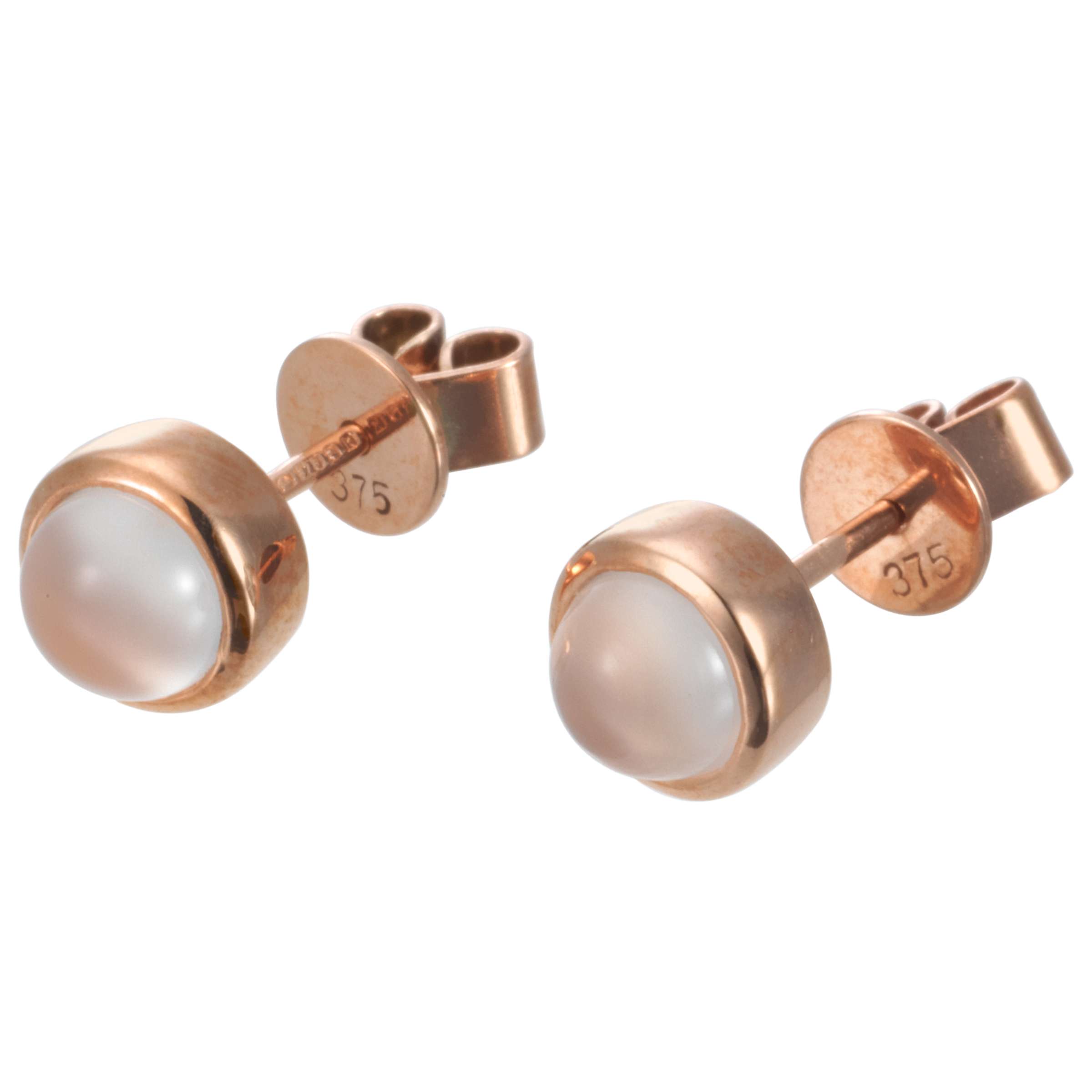 Buy London Road 9ct Rose Gold Bubble Stud Earrings Online at johnlewis.com