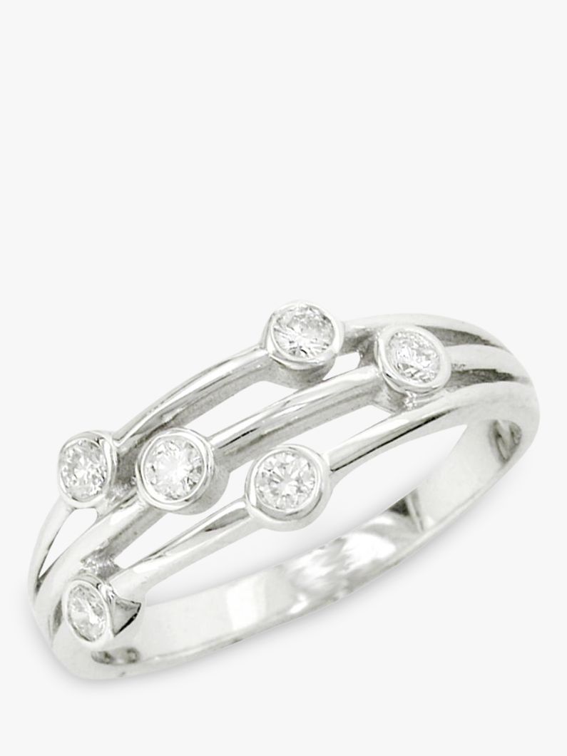 Buy E.W Adams 18ct White Gold Diamond Ring, N Online at johnlewis.com