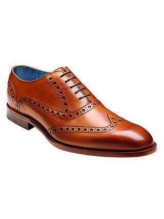 Barkers Grant Calf Leather Brogue Shoes, Cedar