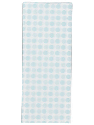 John Lewis & Partners Polka Dot Tissue Paper, Blue, 5 Sheets