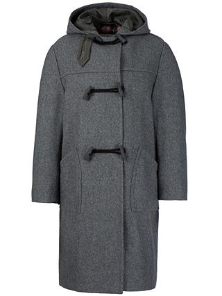 School Unisex Duffle Coat, Grey