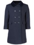 School Girls' Shetland Coat, Navy