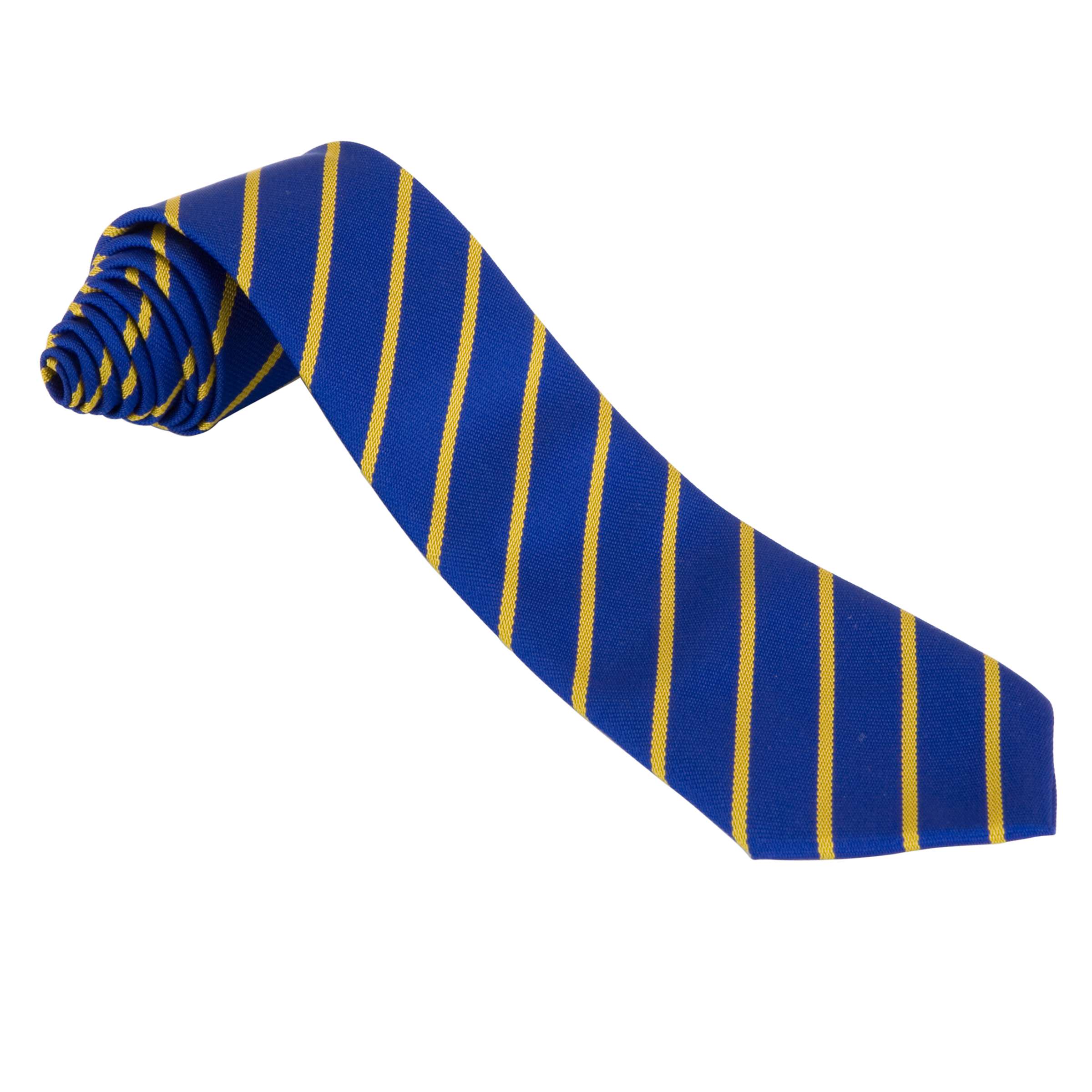 Buy Unisex Striped School Tie, Blue/Gold Online at johnlewis.com