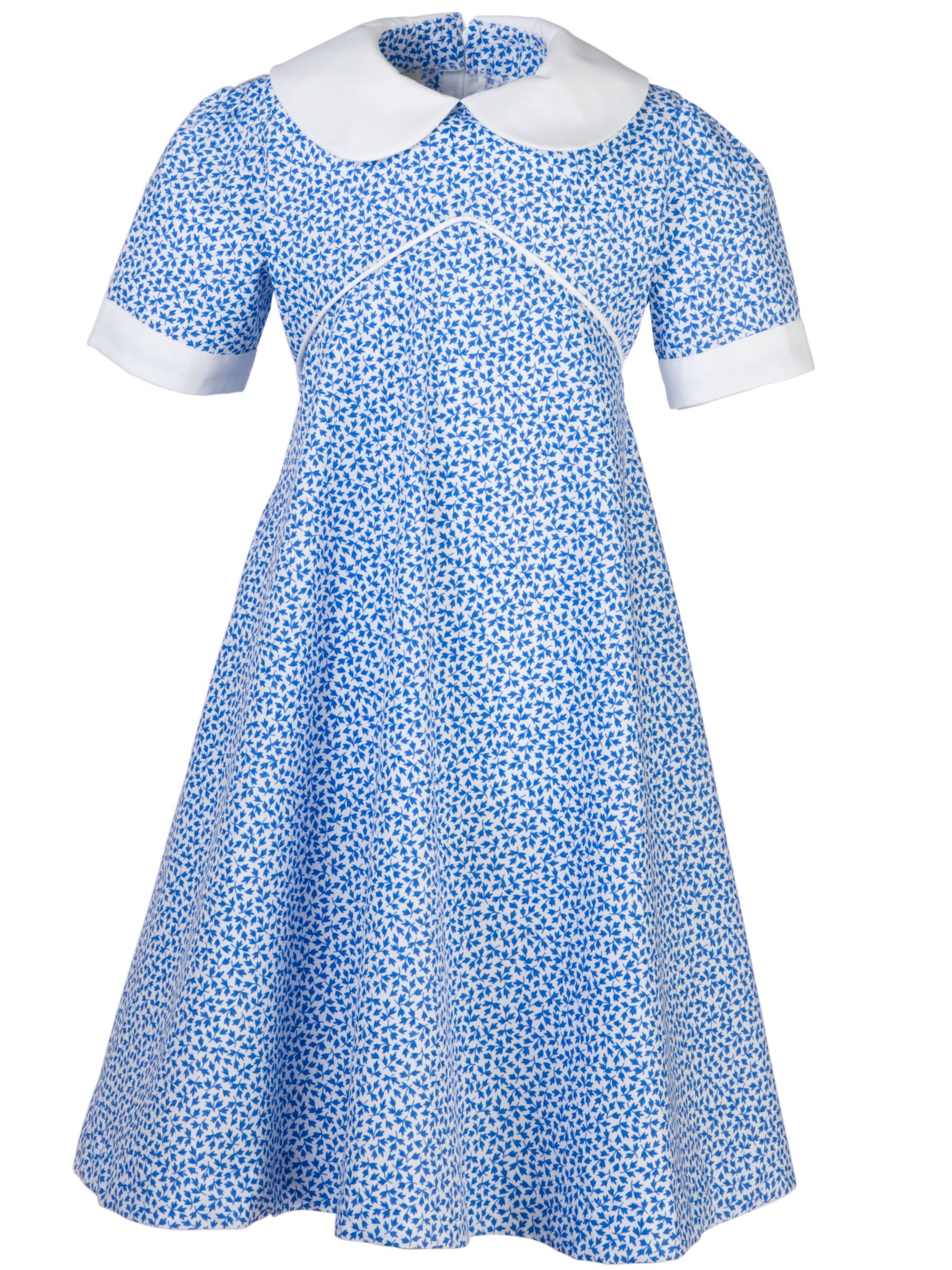blue white summer dress