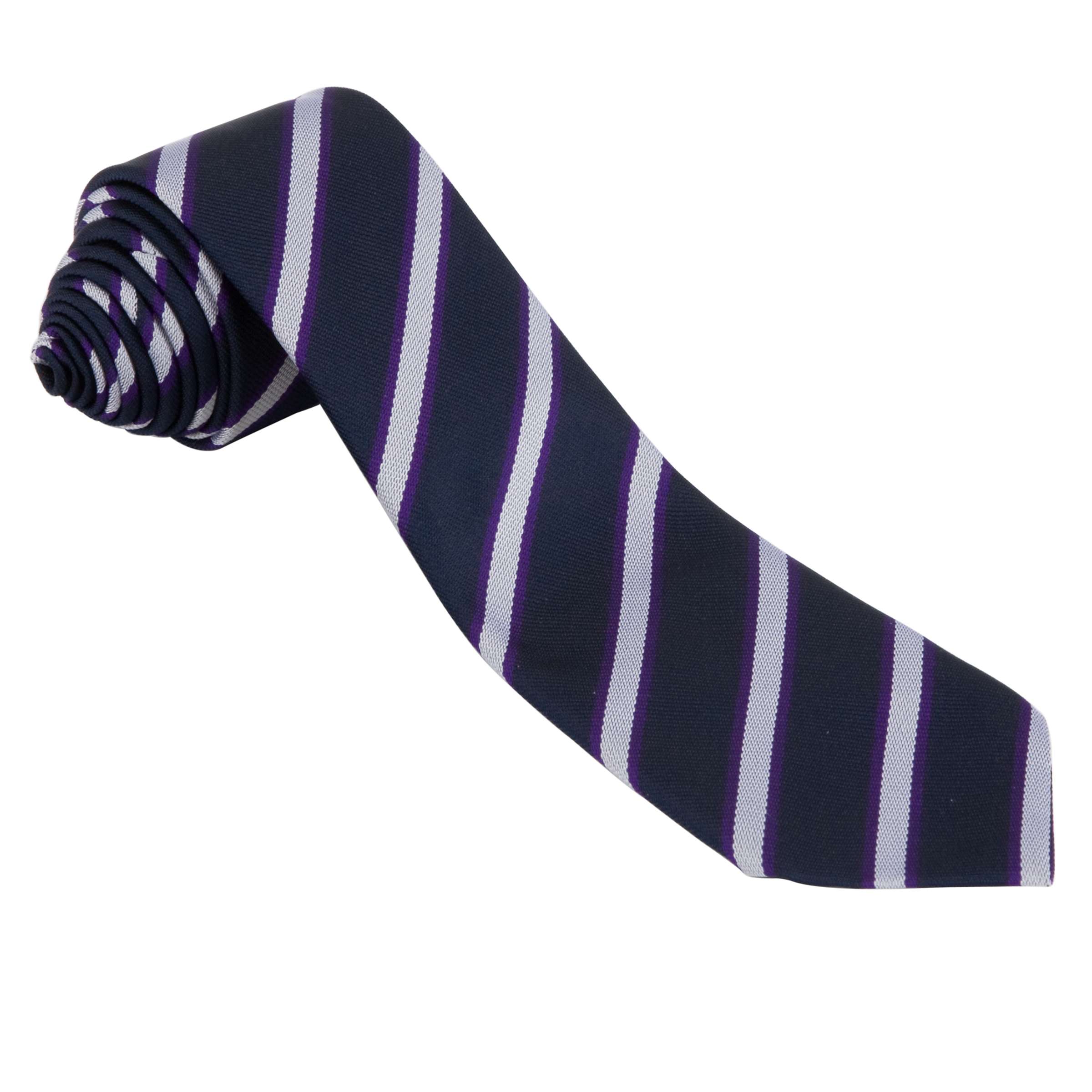 Buy Gunnersbury Catholic School Boys' Dunstan House Tie, Navy/Purple Online at johnlewis.com