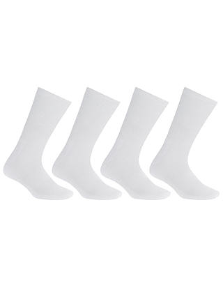 John Lewis & Partners Sport Cushion Sole Socks, Pack of 4