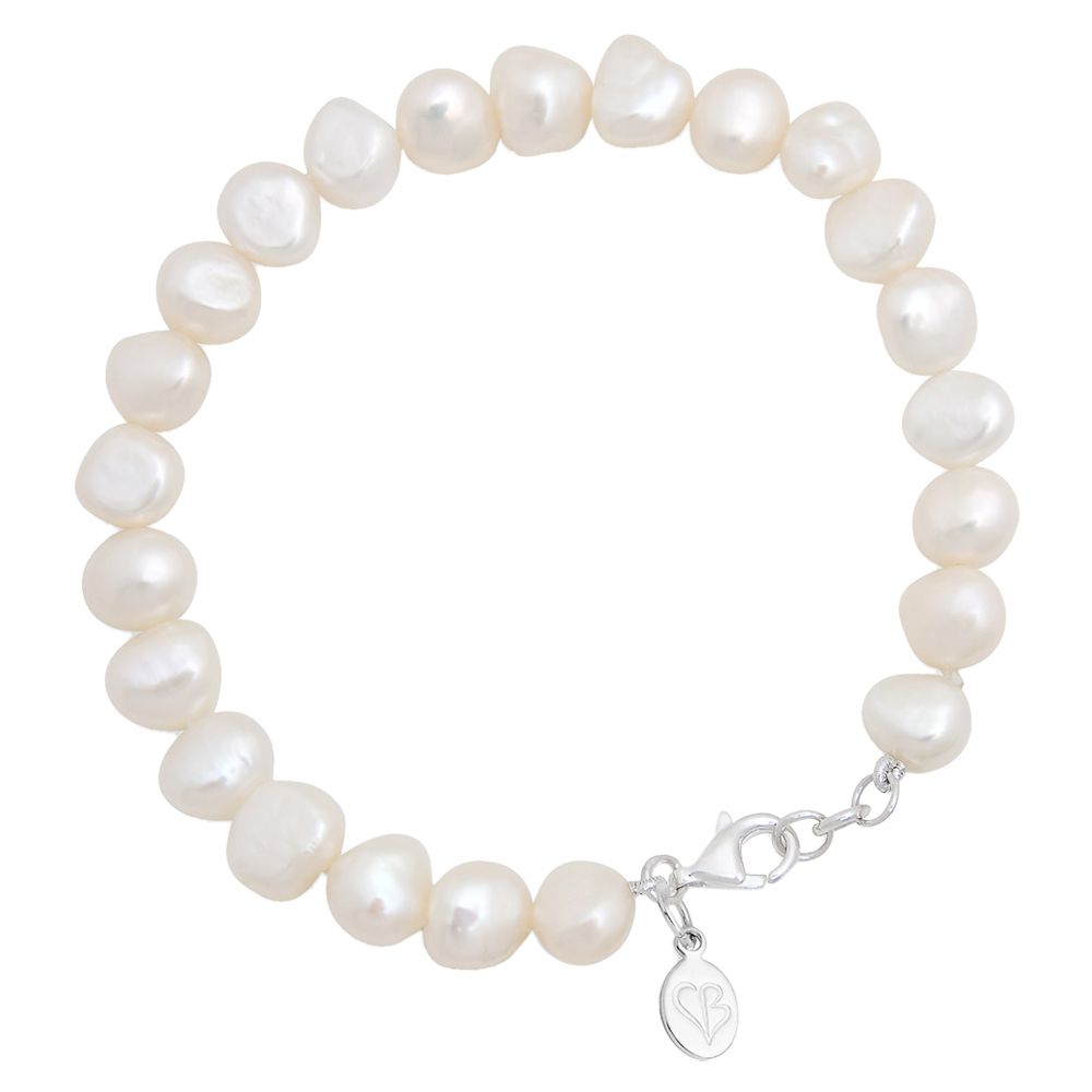Claudia Bradby Simple Pearl Bracelet, White