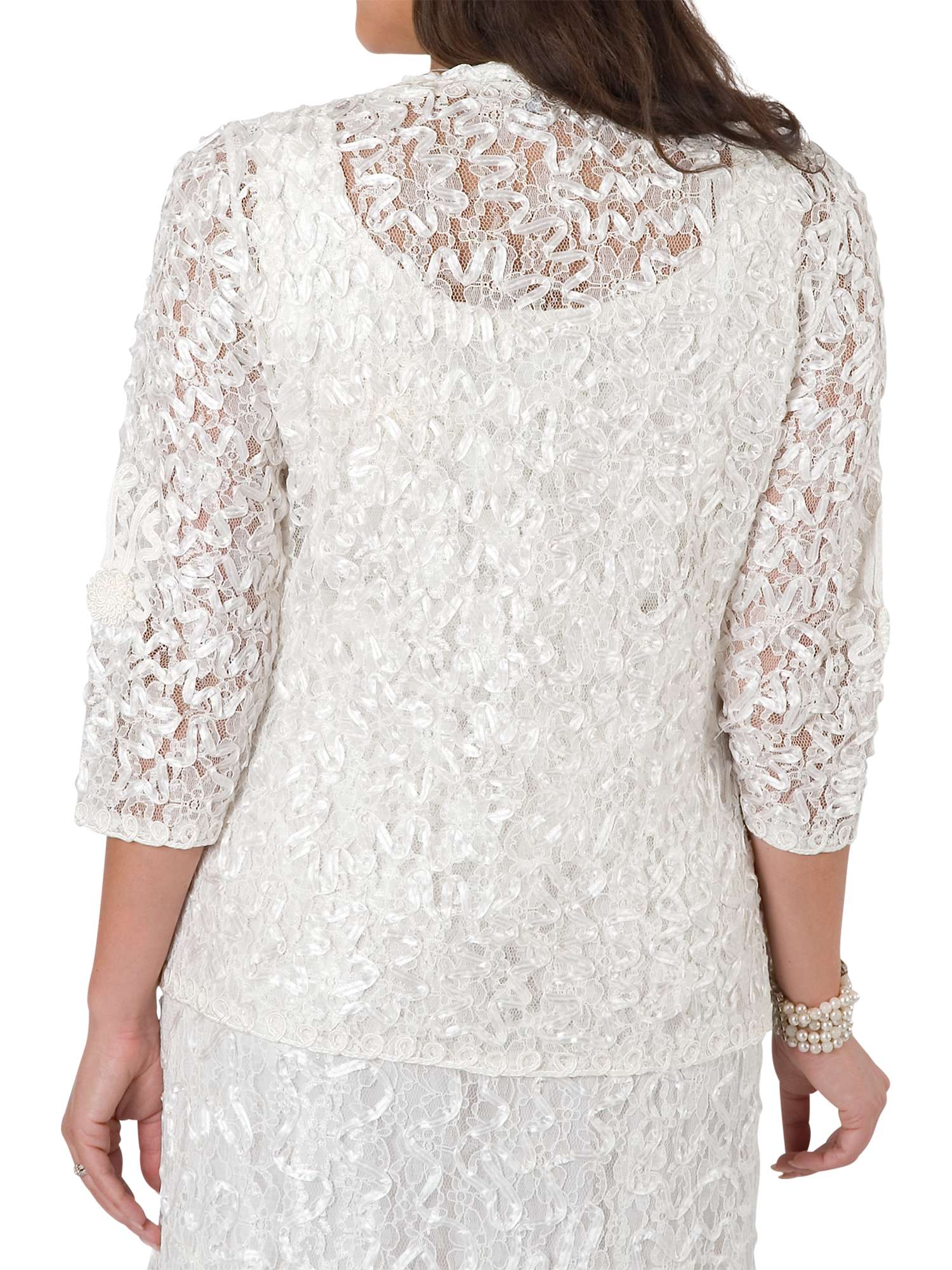 Buy Chesca Lace Cornelli Embroidered Trim Jacket Online at johnlewis.com