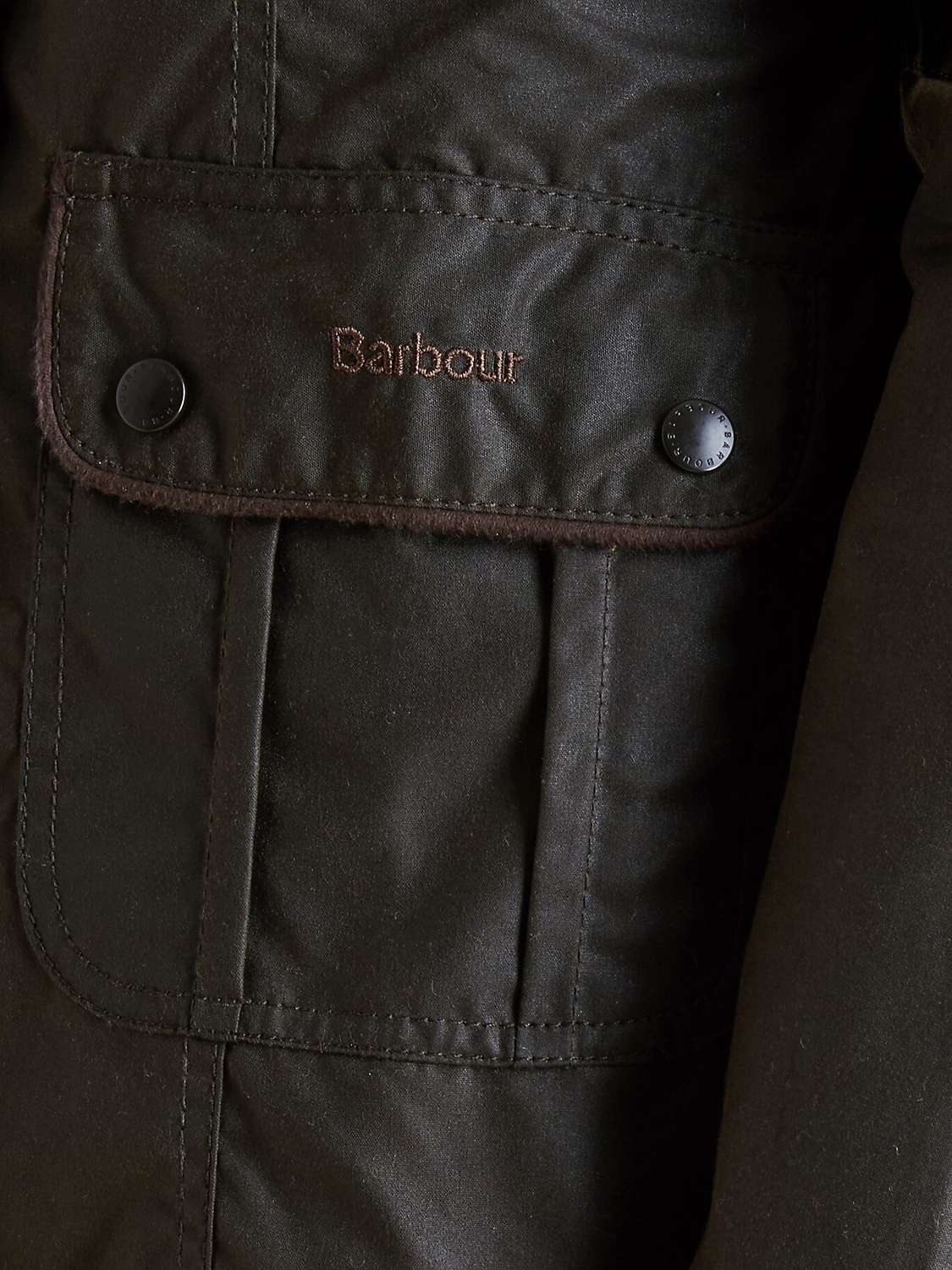 Buy Barbour Utility Waxed Jacket, Olive Online at johnlewis.com