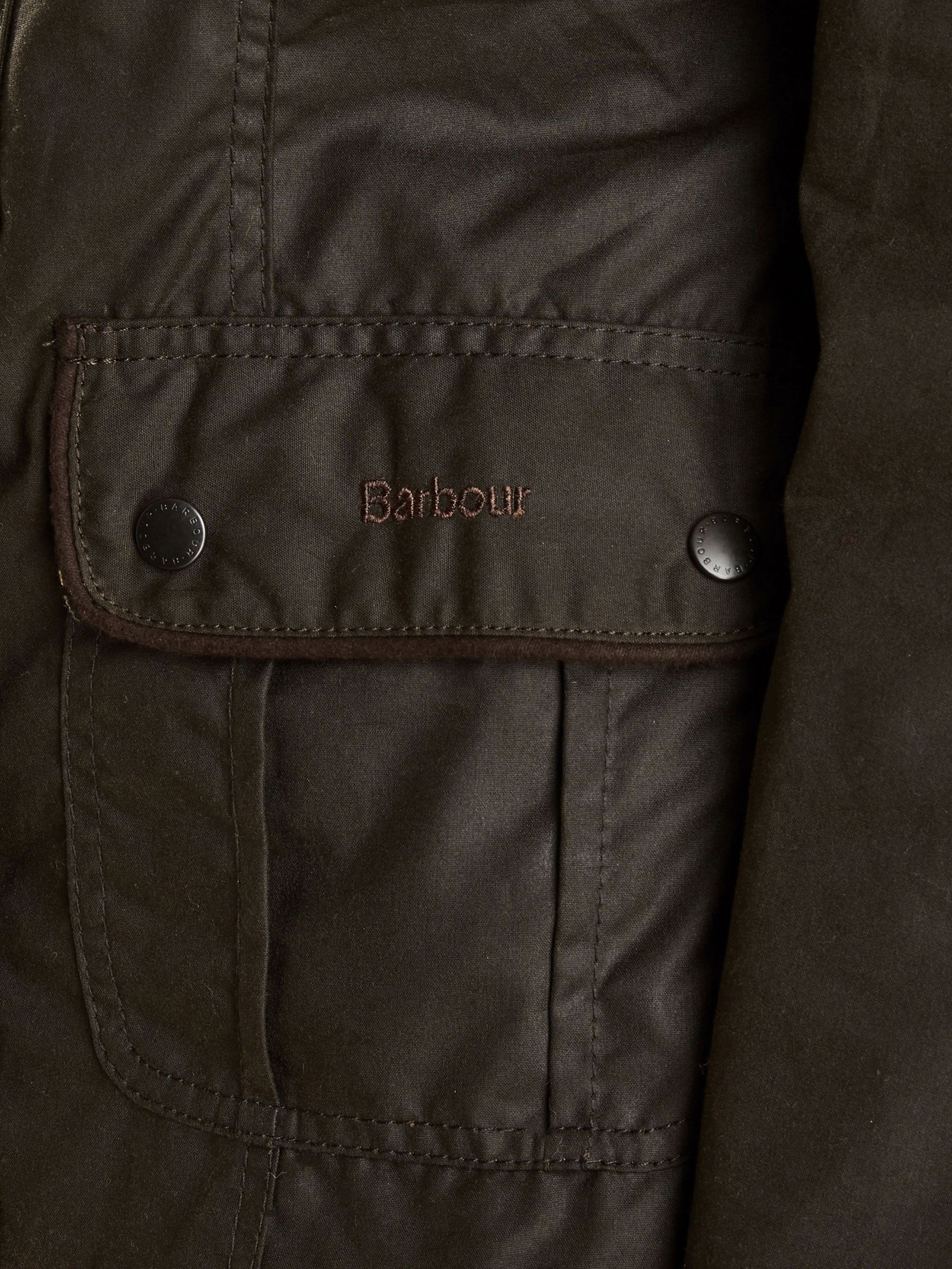 Buy Barbour Utility Waxed Jacket, Olive Online at johnlewis.com