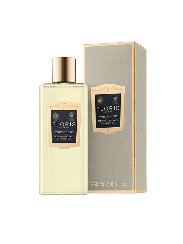 Floris White Rose Moisturising Bath and Shower Gel, 250ml 1