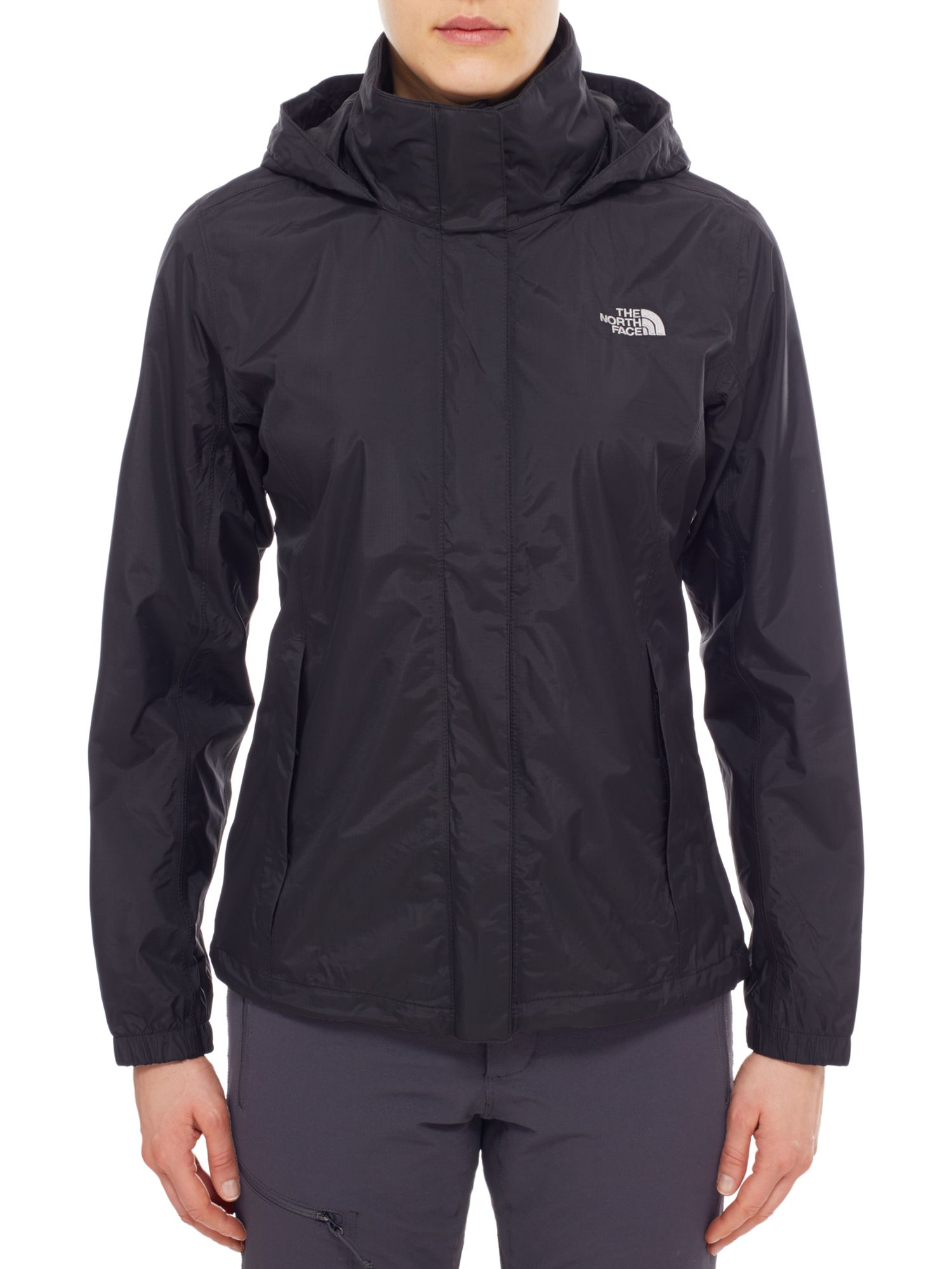 The North Face Resolve Waterproof Women's Jacket, Black at John Lewis ...