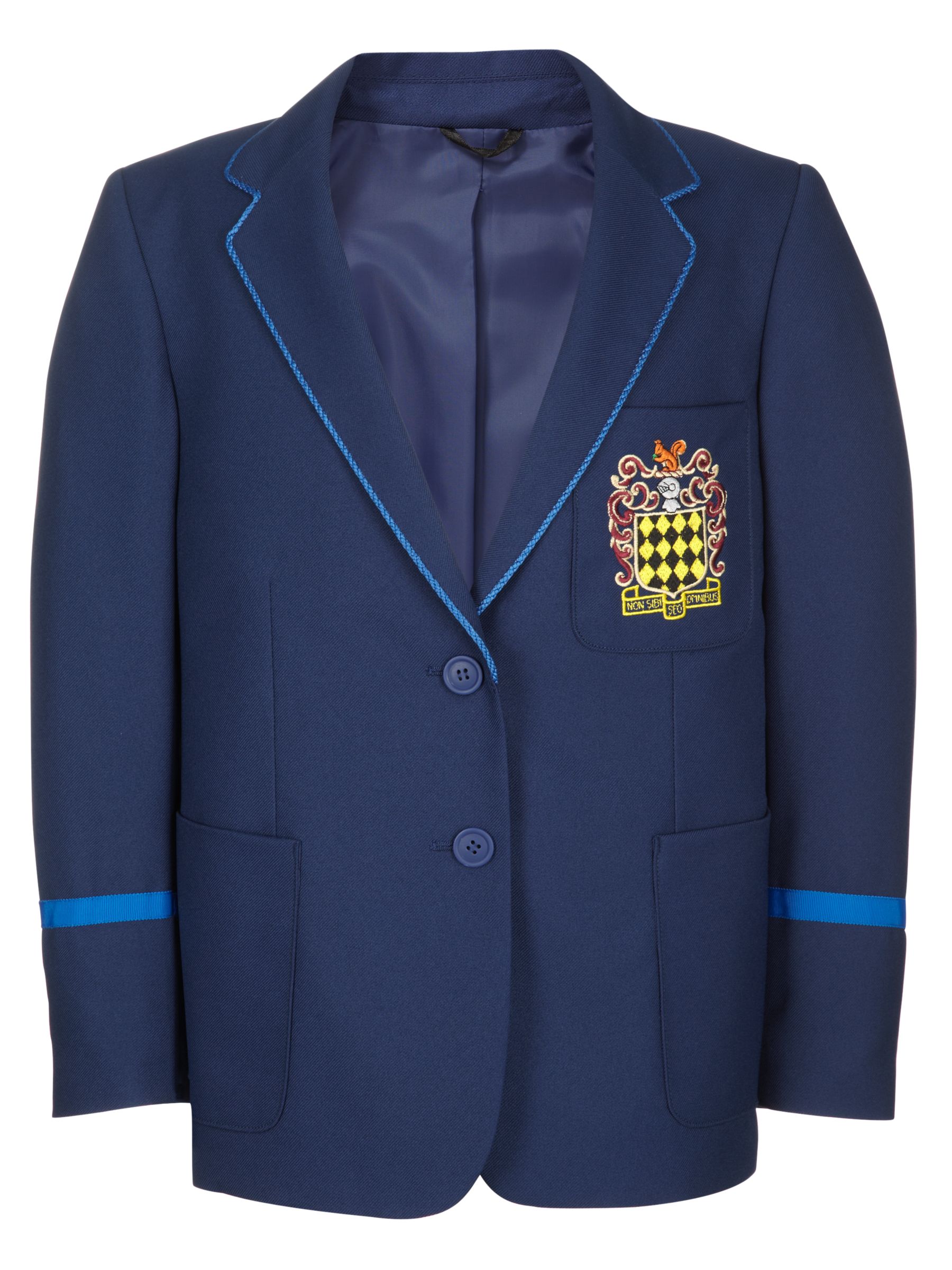 girls blue school coat