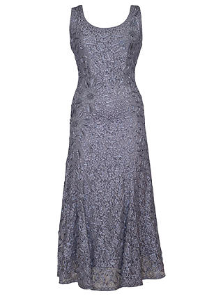 Chesca Lace Cornelli Embroidered Dress, Steel