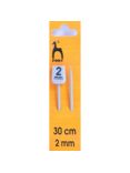 Pony 30cm Knitting Needles, Pack of 2, Assorted Widths, Grey