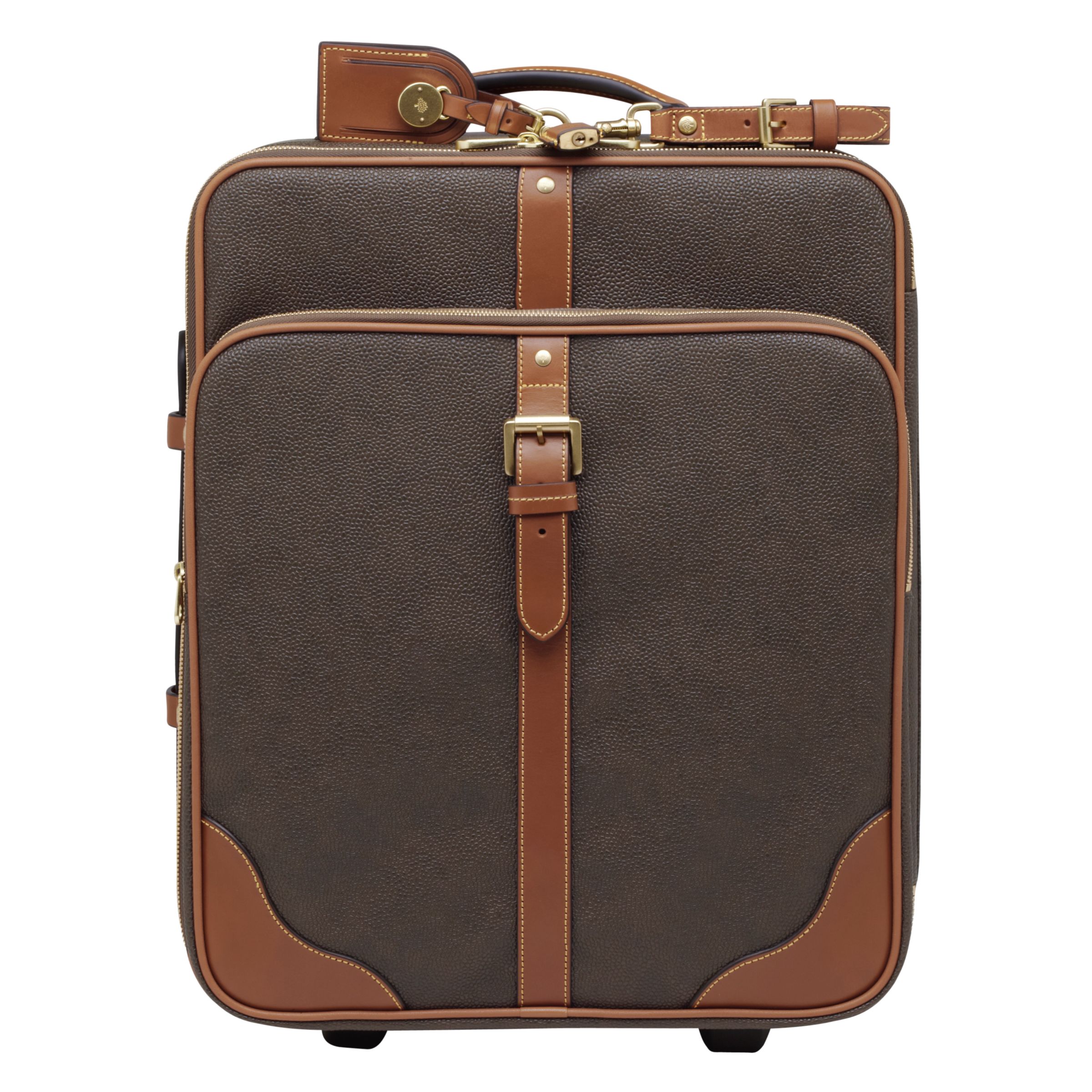 Mulberry Scotchgrain 2-Wheel Cabin Suitcase at John Lewis & Partners