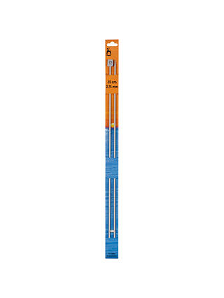 Pony 35cm Knitting Needles, Pack of 2, Assorted Widths, Grey