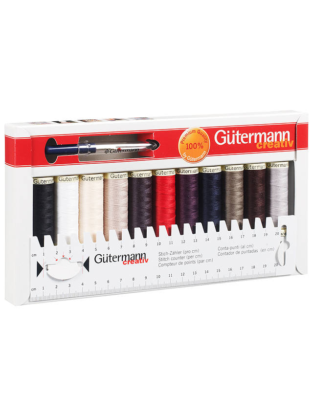 Gütermann creativ Sew All Thread, Pack of 11 Reels, Assorted