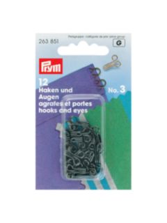 Prym, Hook & Eye Black, 263850