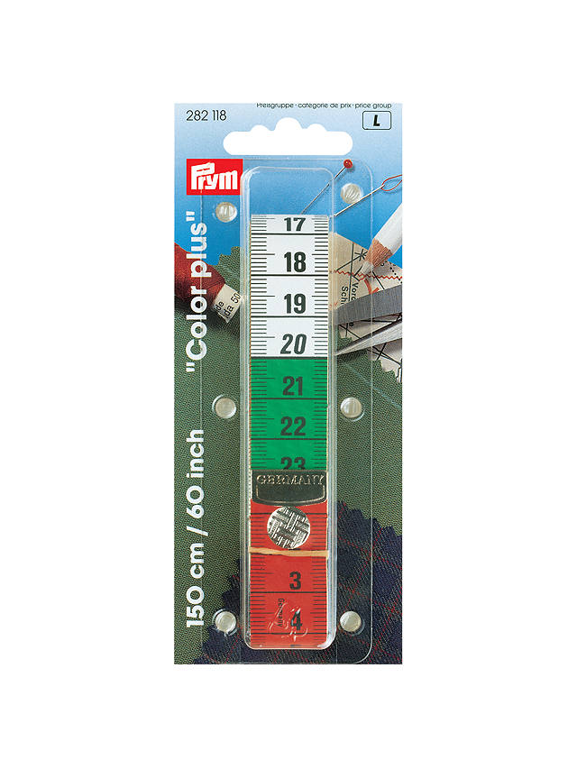 Prym Colour Plus Press Stud Tape Measure, 150cm