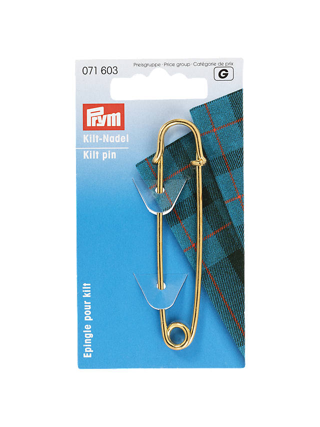 Prym Brass Kilt Pin, Gold Finish, 76mm