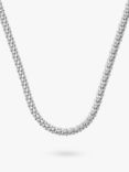 Nina B Unisex Silver Chunky Popcorn Chain Necklace