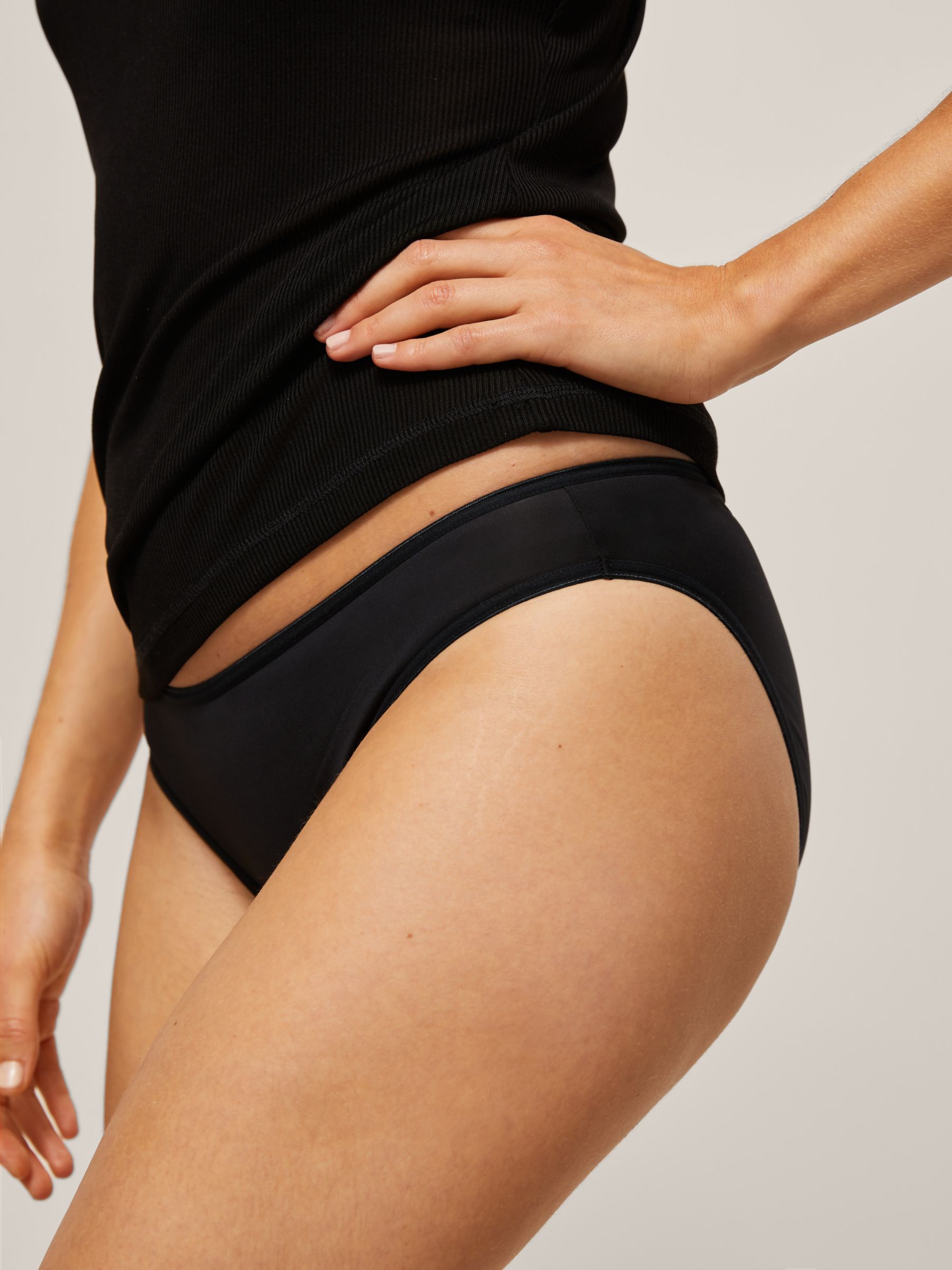 John Lewis ANYDAY No VPL Short Knickers, Pack of 3, Black at John Lewis &  Partners