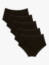 John Lewis ANYDAY Cotton Full Briefs, Pack of 5