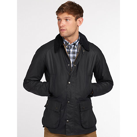 Buy Barbour Lifestyle Ashby Waxed Field Jacket, Navy | John Lewis
