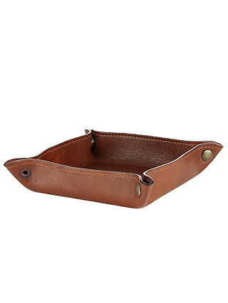 John Lewis & Partners Made in Italy Leather Valet Tray
