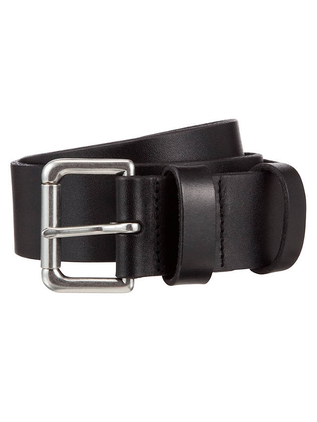 Polo Ralph Lauren Leather Roller Buckle Belt, Black