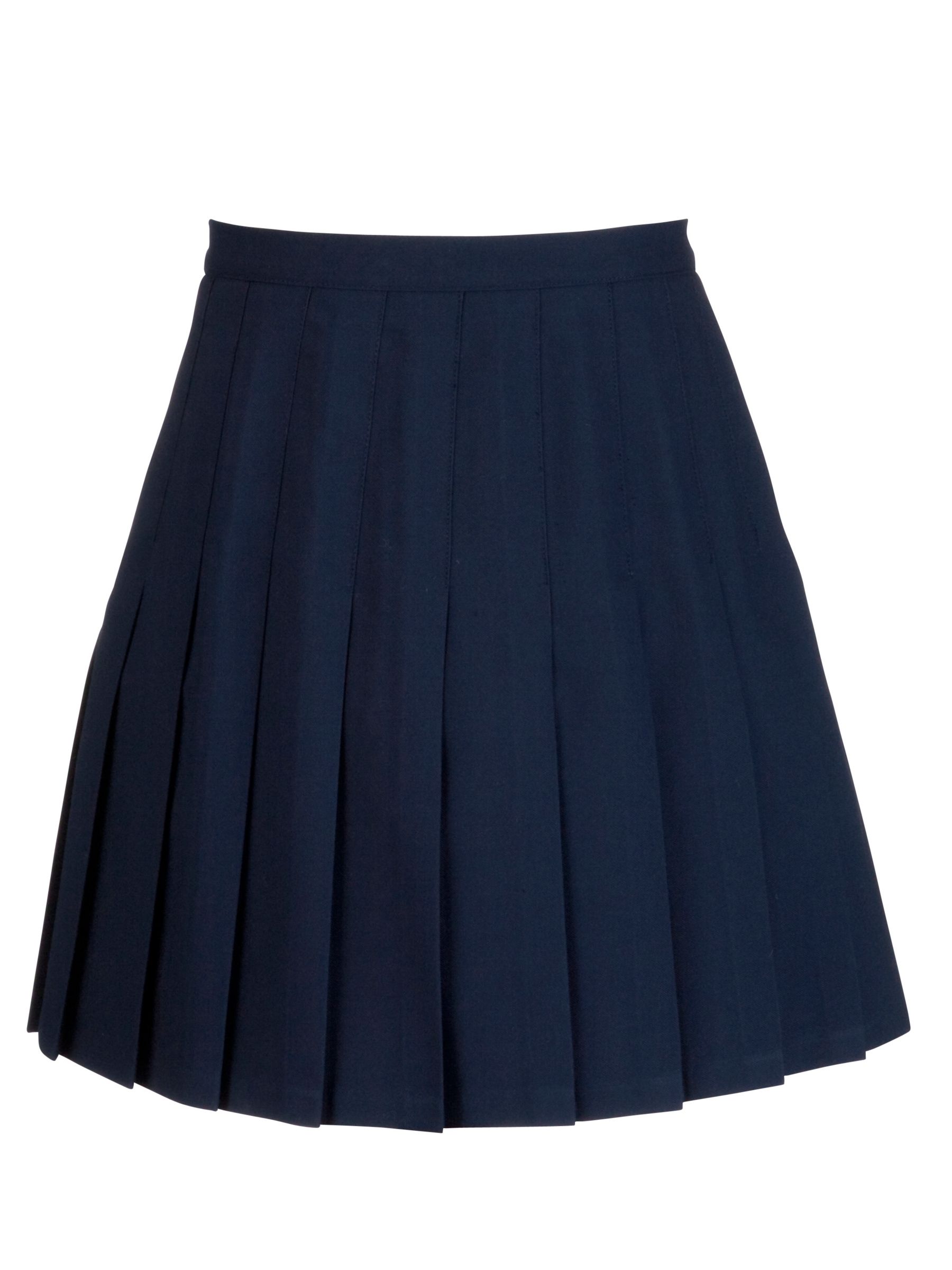 School Girls Knife Pleat Skirt Navy At John Lewis And Partners