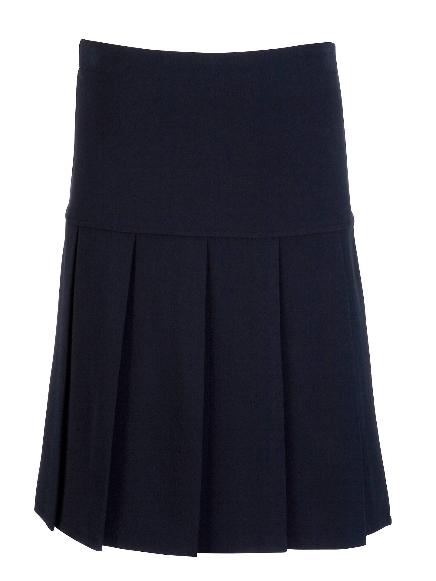 Girls' Pleated School Skirt, Navy at John Lewis & Partners