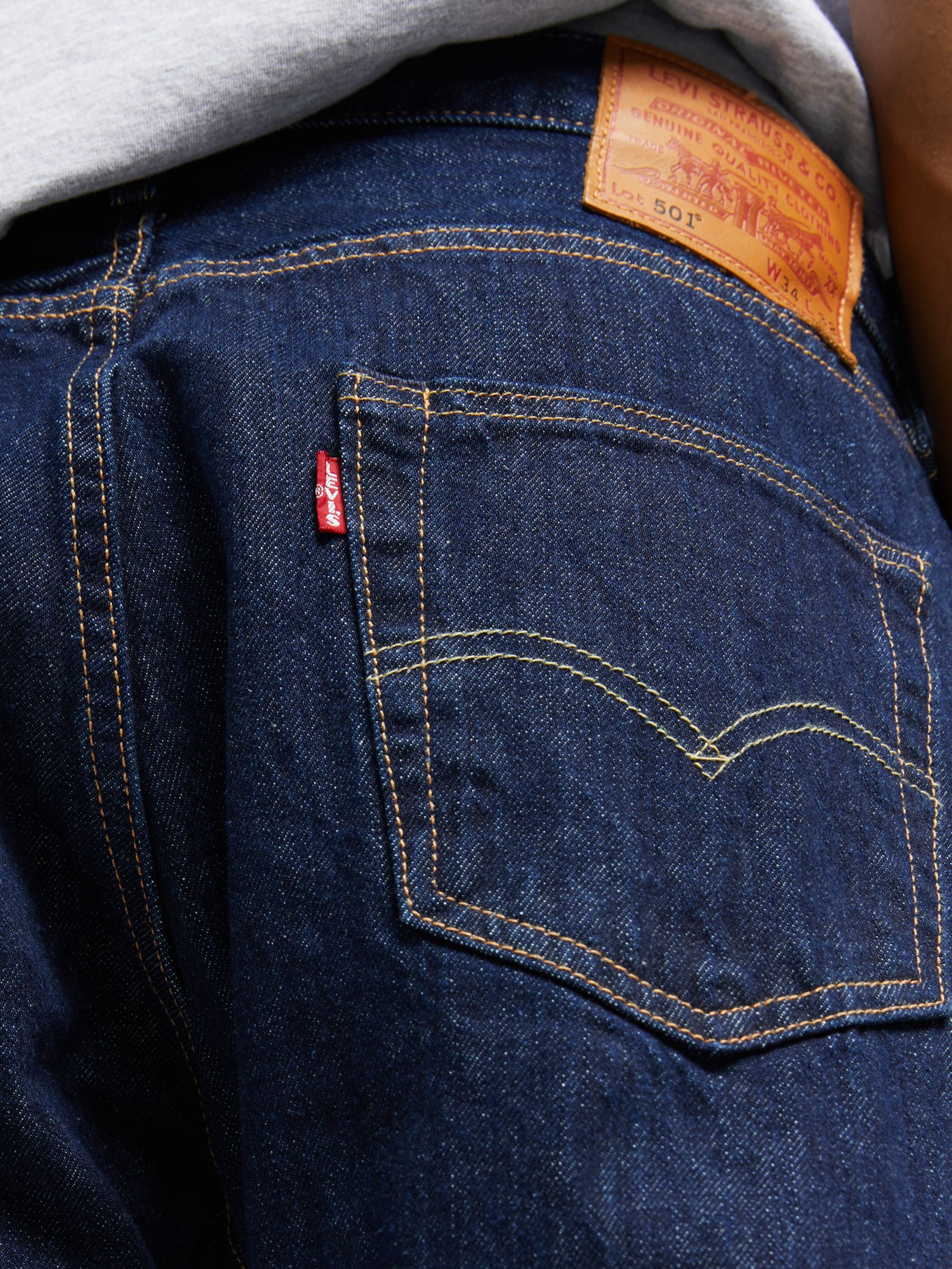Buy Levi's 501 Straight Jeans, One Wash | John Lewis