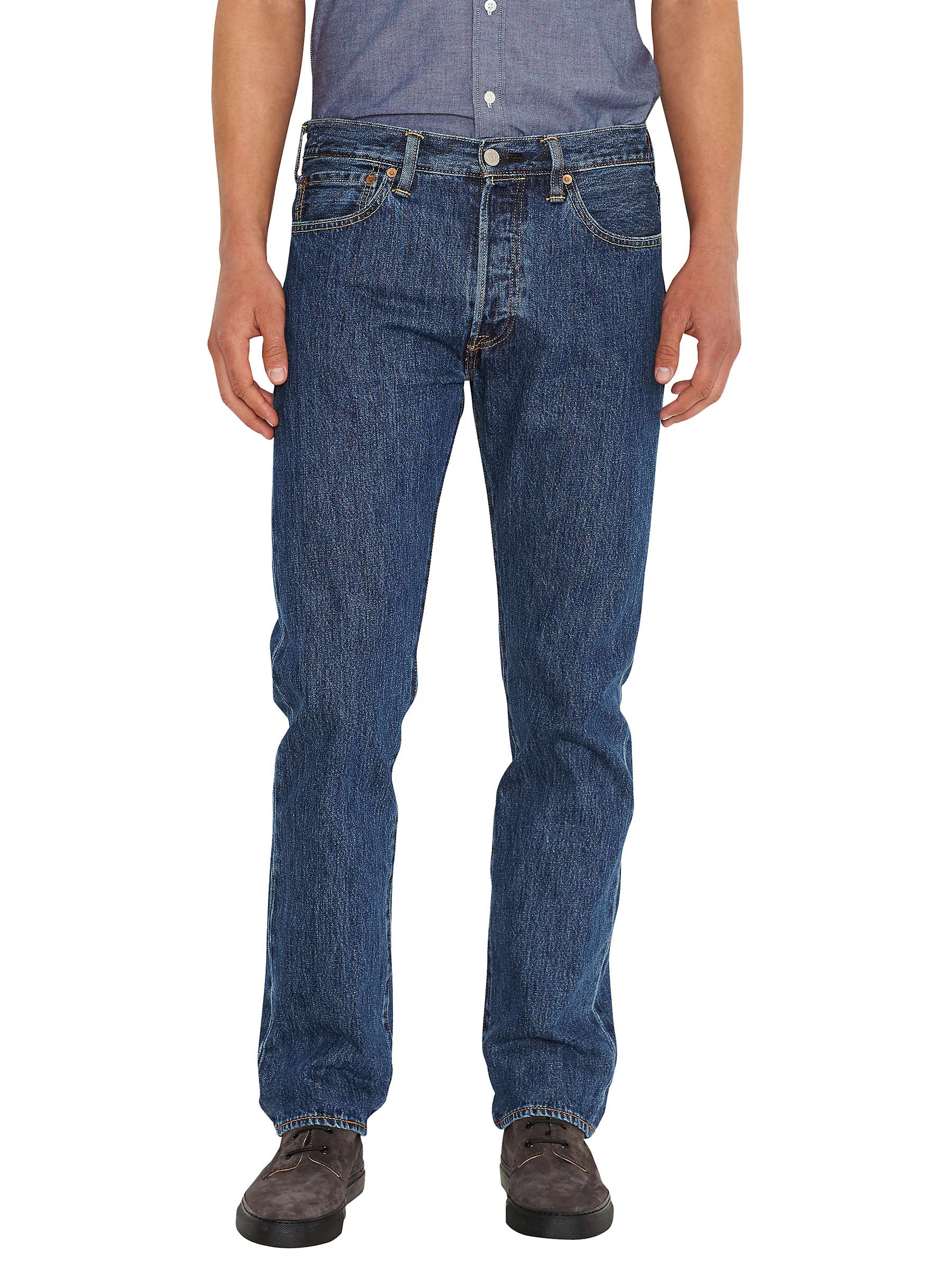 Buy Levi's 501 Original Straight Jeans, Stonewash Online at johnlewis.com