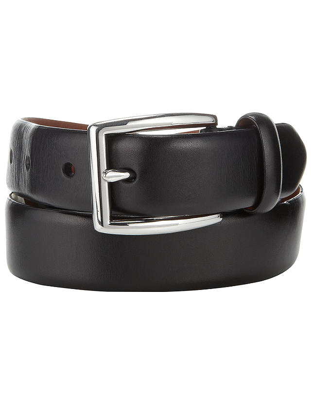 Polo Ralph Lauren Saddle Leather Dress Belt, Black