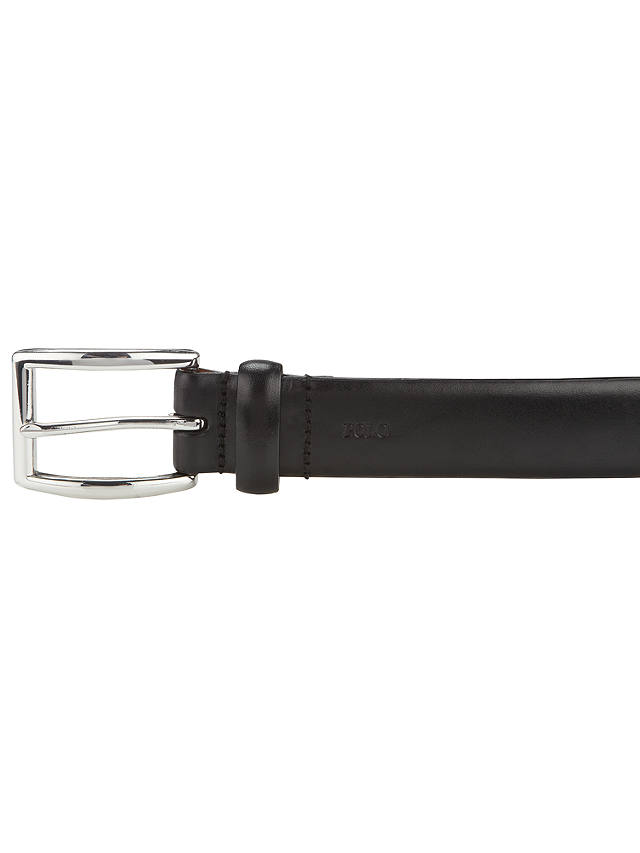 Polo Ralph Lauren Saddle Leather Dress Belt, Black