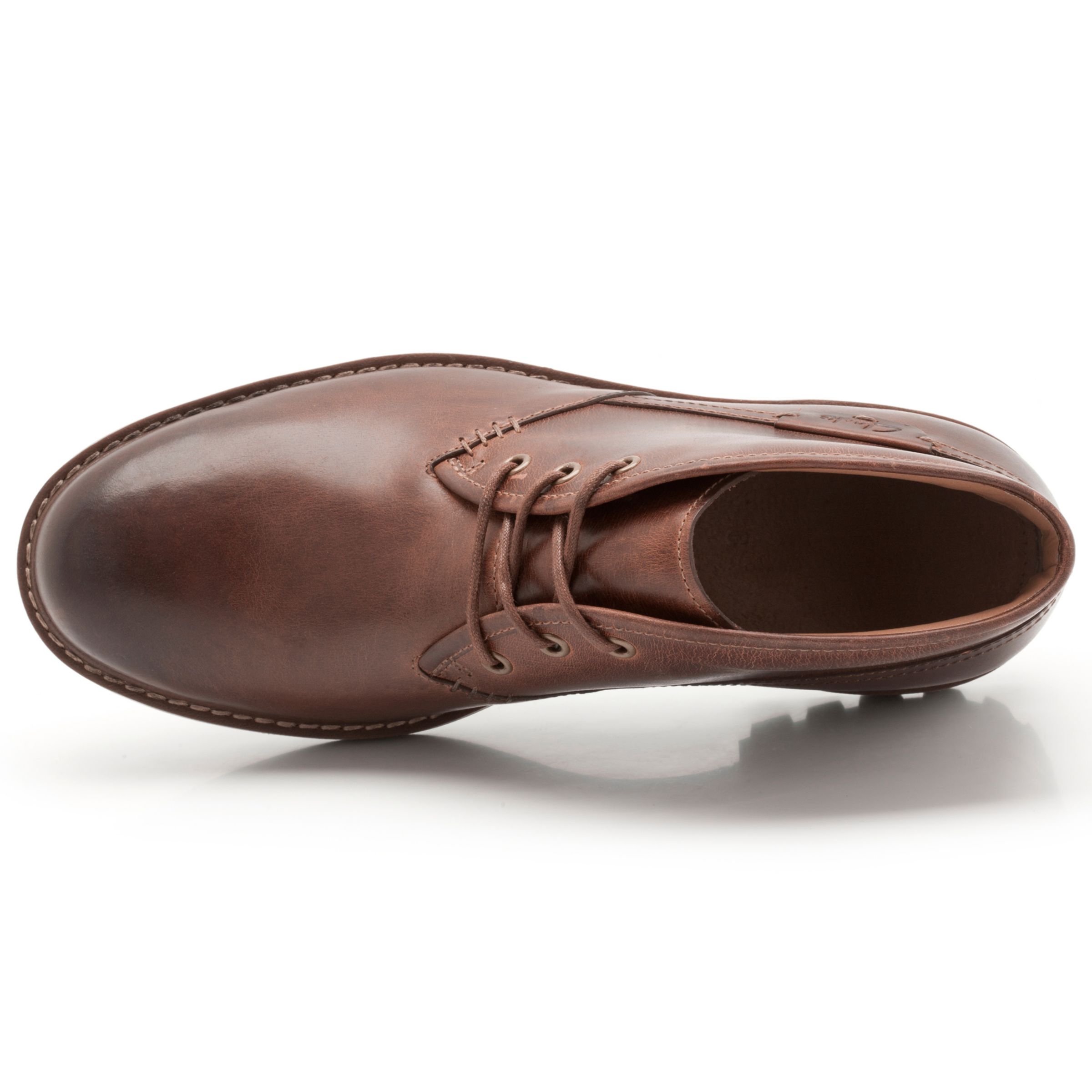 clarks montacute duke leather chukka boots dark brown