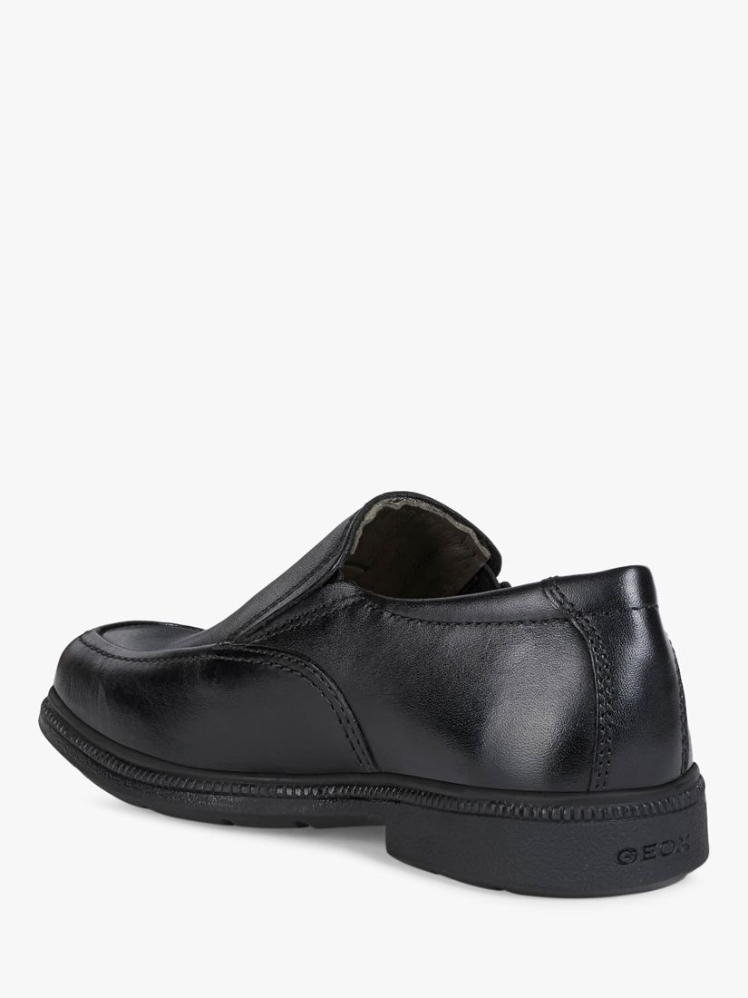 Buy Geox Kids' Federico Slip-on Shoes, Black Online at johnlewis.com