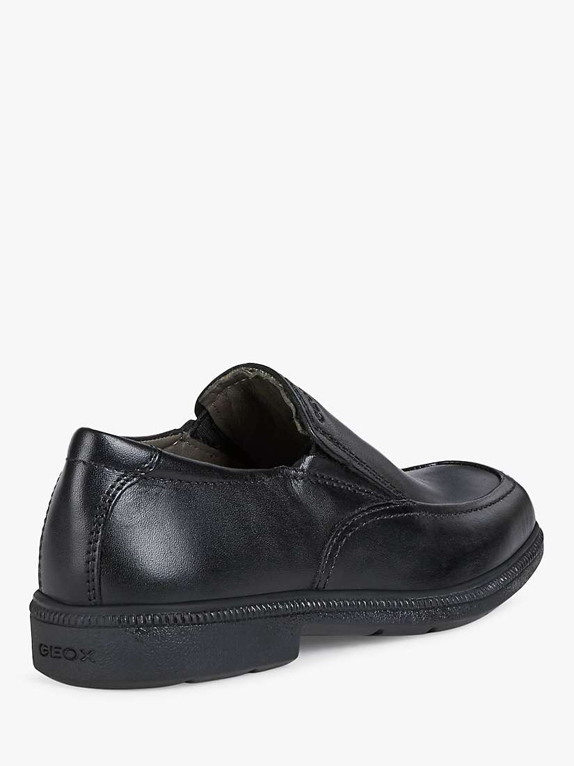 Buy Geox Kids' Federico Slip-on Shoes, Black Online at johnlewis.com