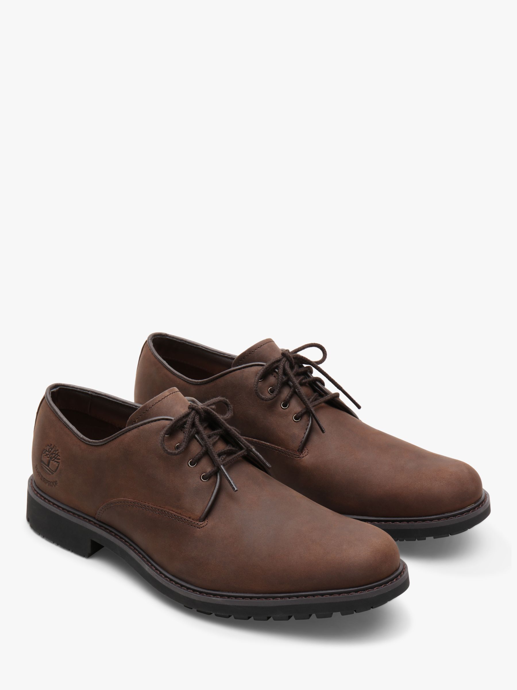 Timberland Stormbuck Waterproof Plain Toe Oxford Shoes, Dark Brown at ...