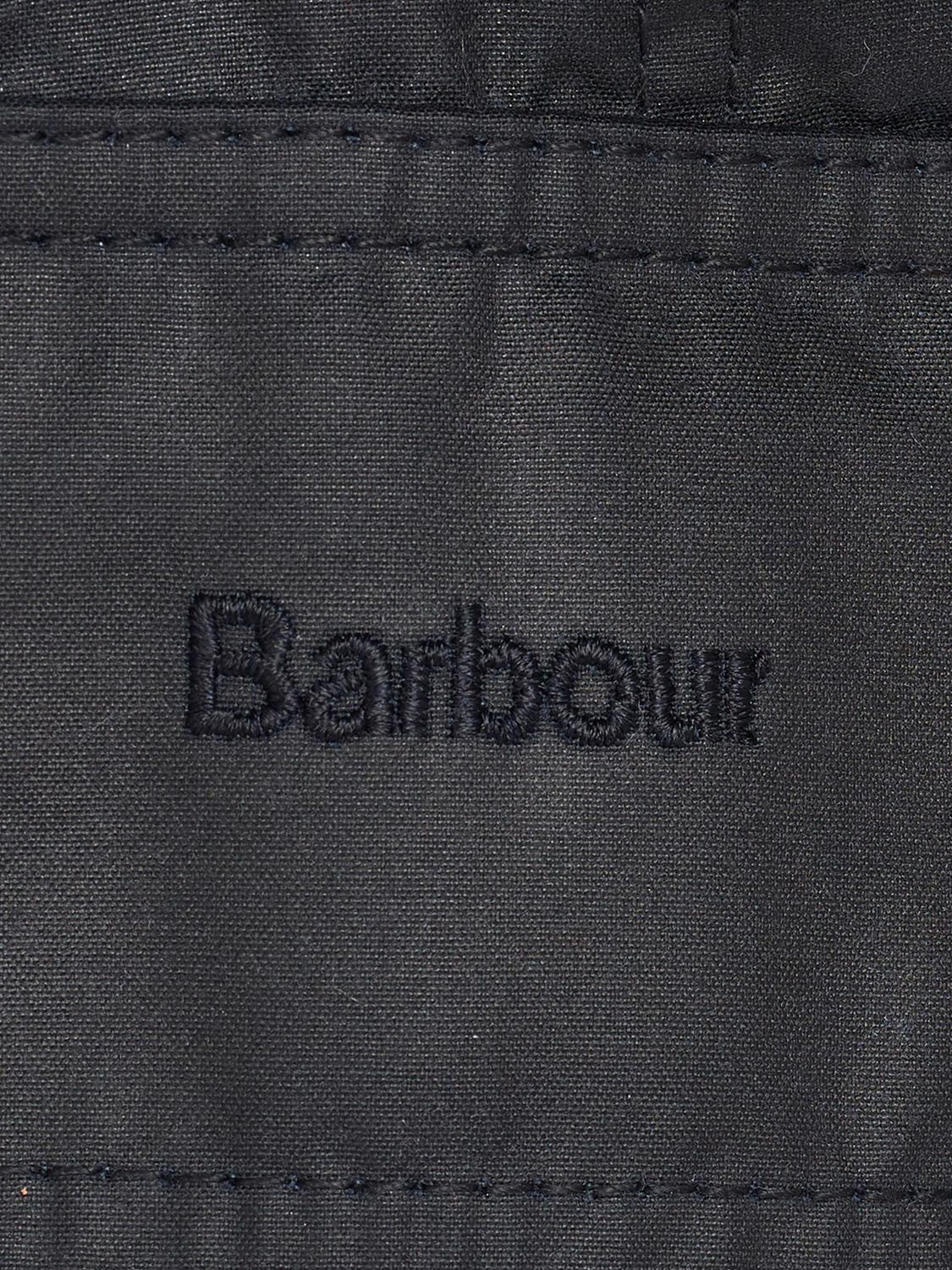 Barbour Tartan Beadnell Waxed Jacket, Navy at John Lewis & Partners