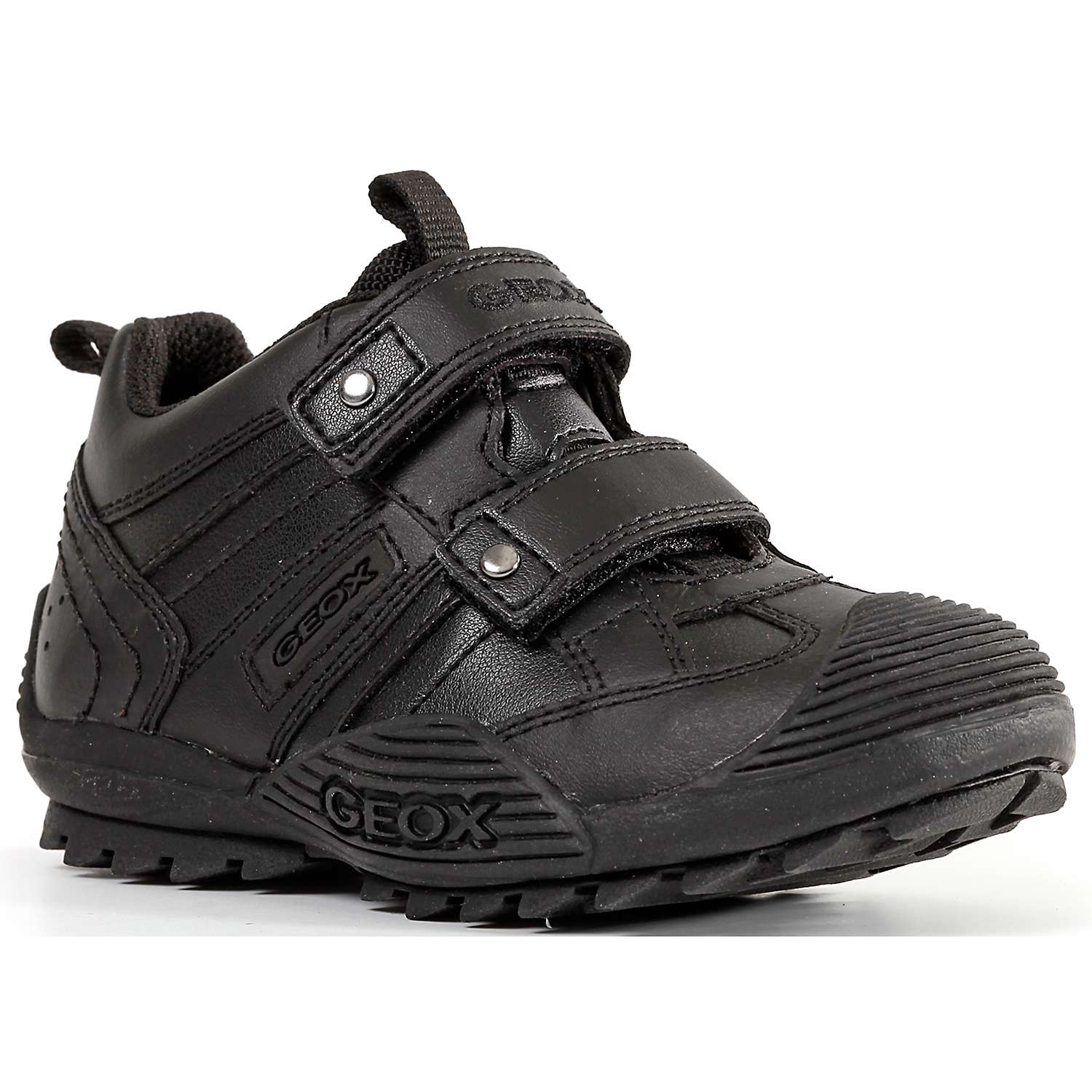 Buy Geox Children's Savage Shoes, Black Online at johnlewis.com