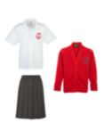 Bilingue/Bilingual Stream of L'Ecole Marie D'Orliac & Holy Cross School Girls' Uniform, Red