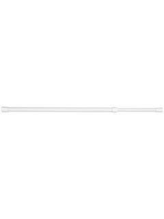 John Lewis Tension Net Rod, White, W150-200cm