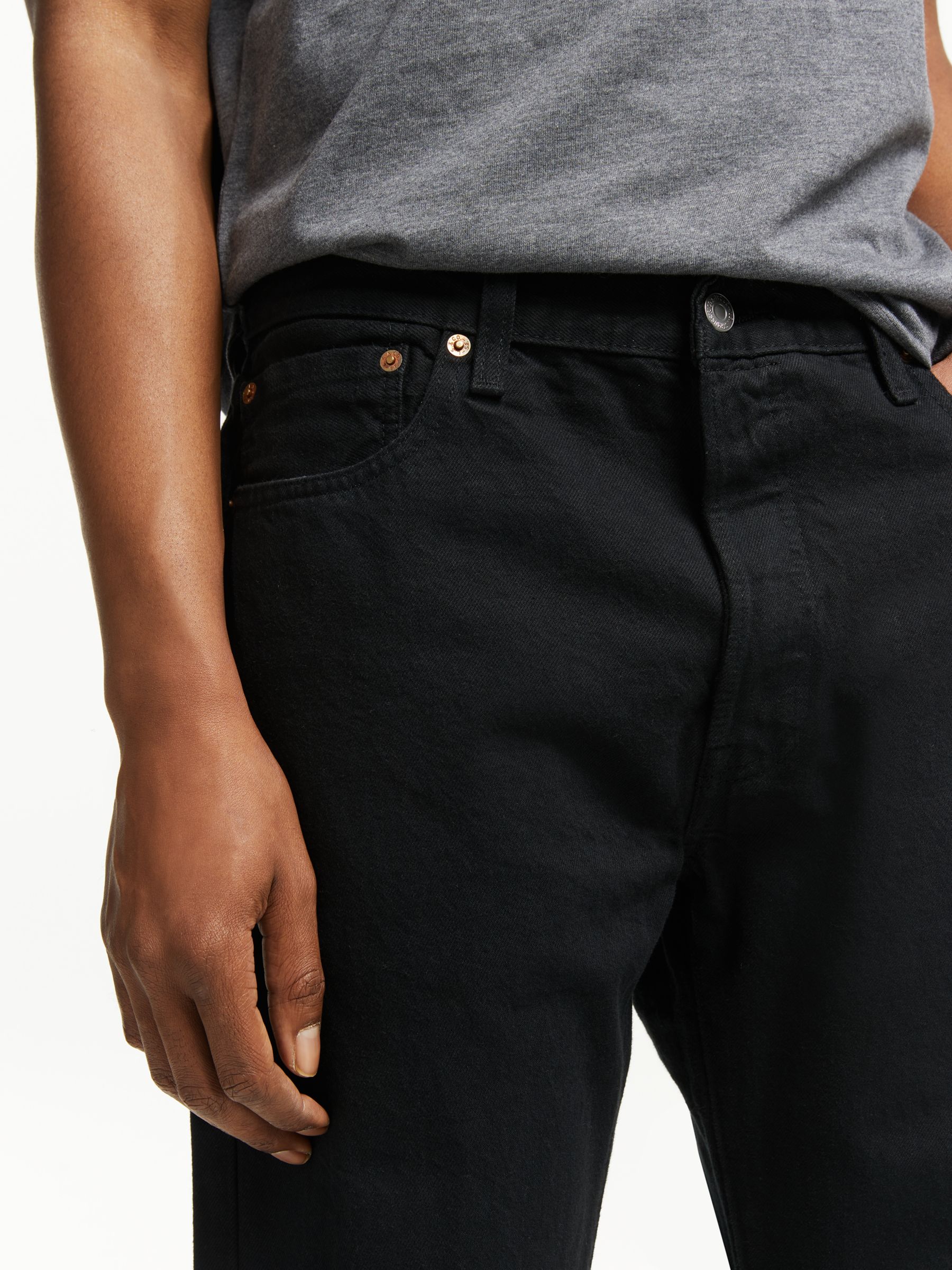 Levis 501 Original Straight Jeans Black At John Lewis And Partners 