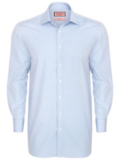Thomas Pink Houndstooth Long Sleeve Shirt, Blue, 18