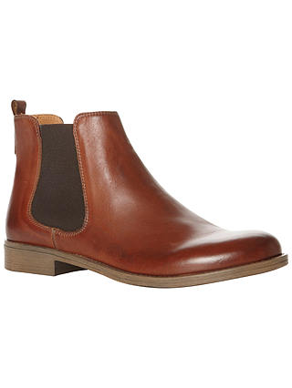 Dune Paddy D Leather Elasticated Side Chelsea Boots at John Lewis ...