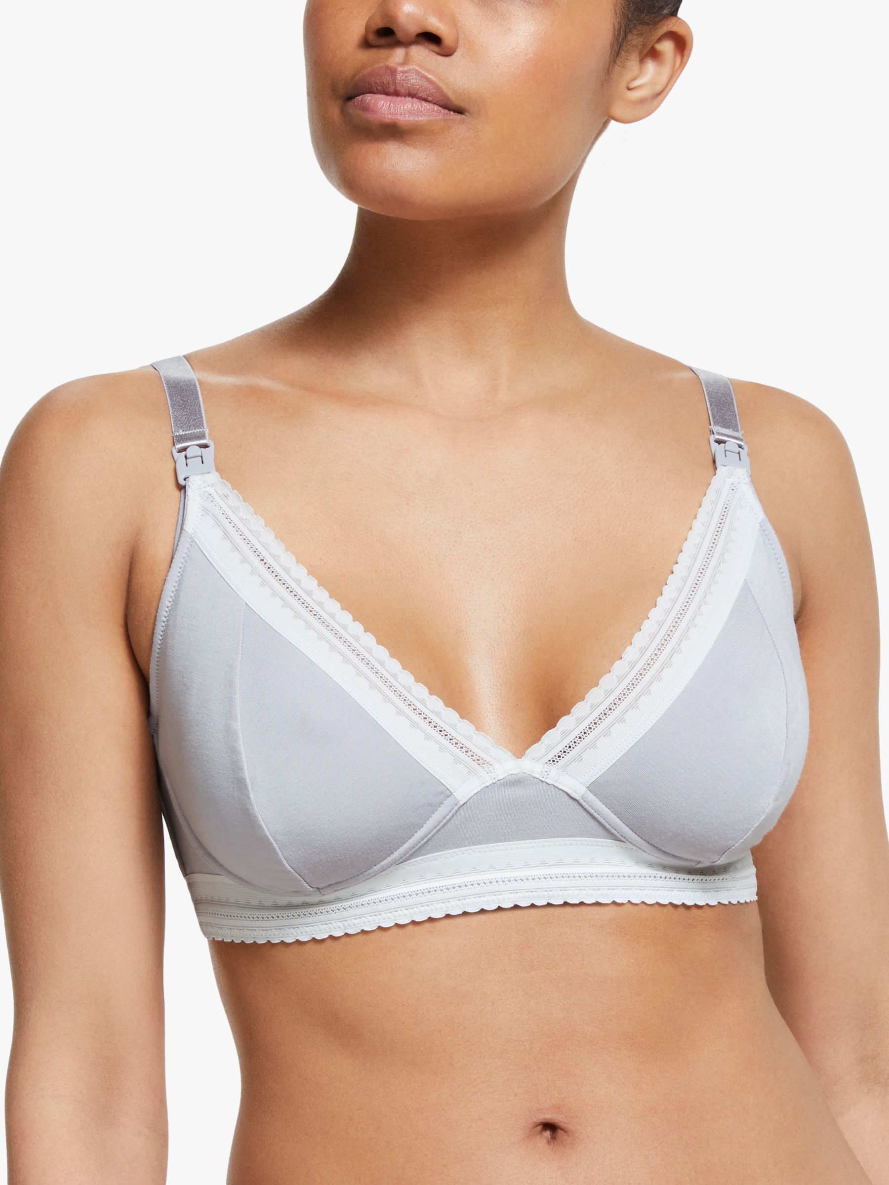 John Lewis & Partners Seamfree Cropped Bra, Black