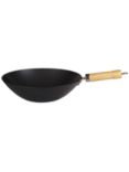 John Lewis Carbon Steel Non-Stick Wok, 31cm